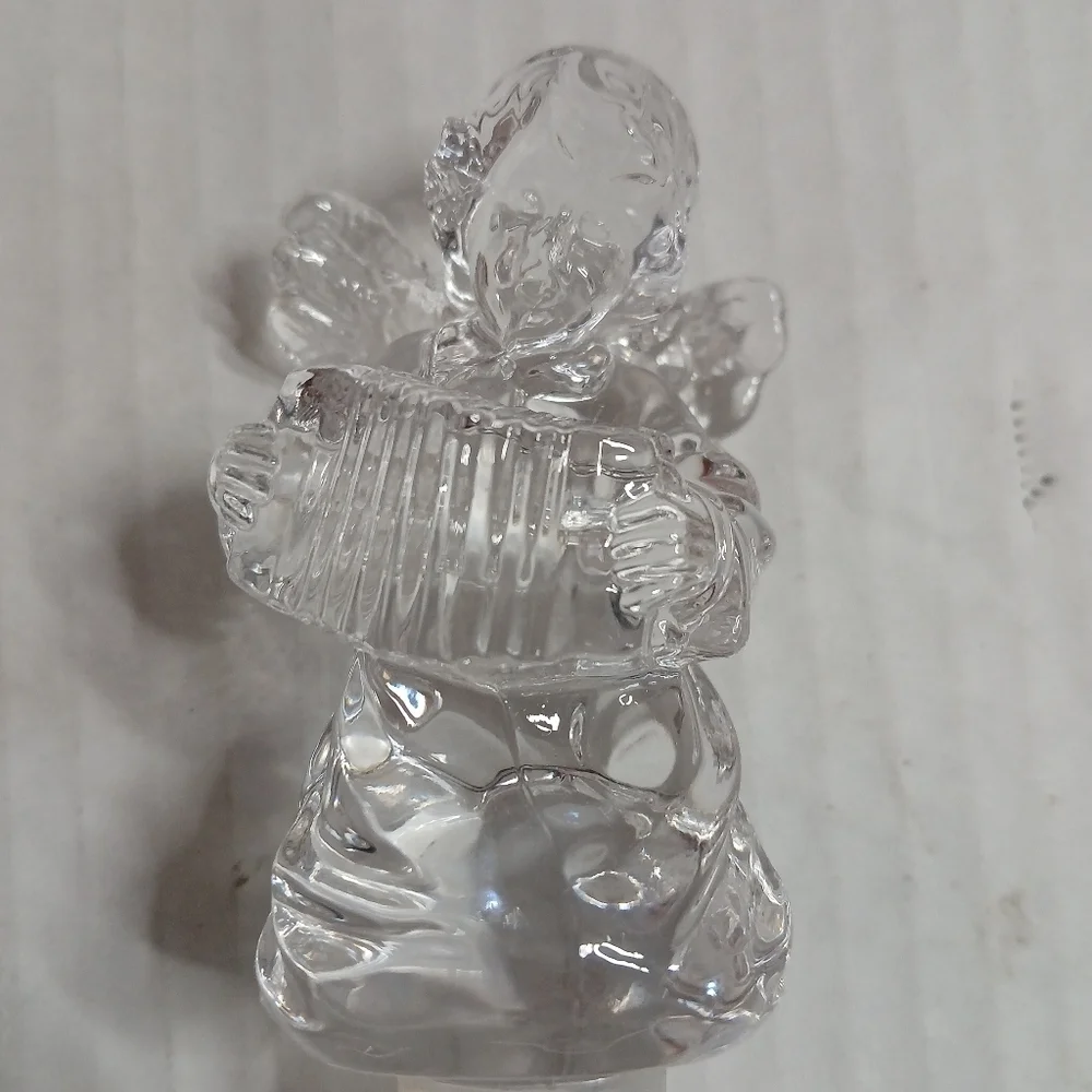 Mikasa Clear Crystal Angel Wine Bottle Stopper Cherub Song Elegant Gifts
